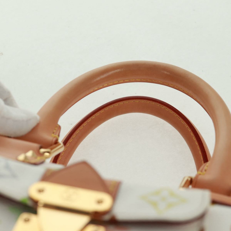 【日本直送】路易威登 Monogram Multicolor Speedy 30 手袋 白色 Bron M92643 正品 165471SAV-13