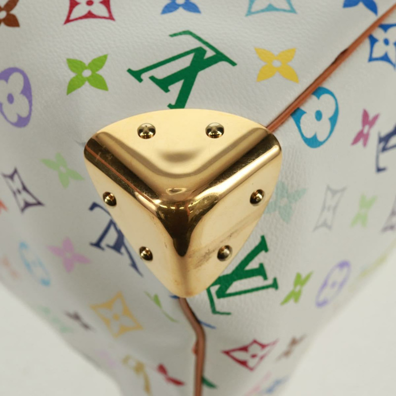 【日本直送】路易威登 Monogram Multicolor Speedy 30 手袋 白色 Bron M92643 正品 165471SAV-16