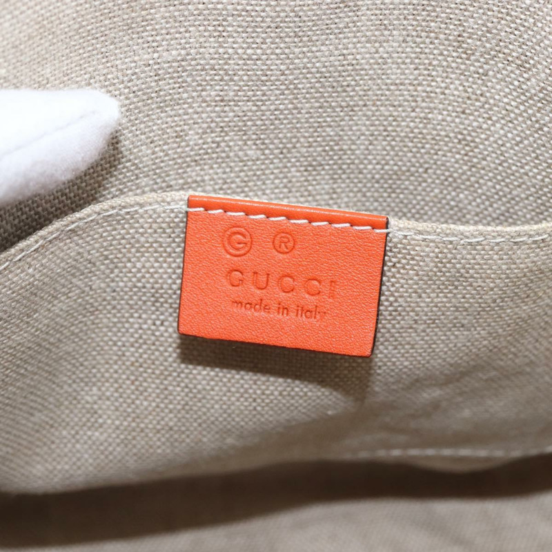 【日本直送】GUCCI Micro Guccissima 手提包 皮革 兩用 橙色/金色 449654 正品 165460-18