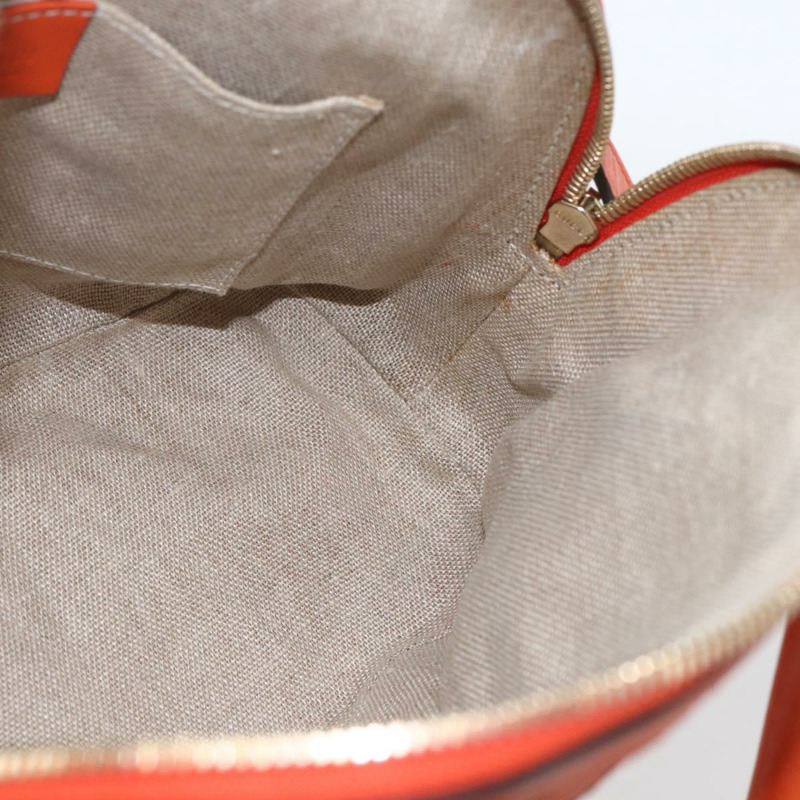 【日本直送】GUCCI Micro Guccissima 手提包 皮革 兩用 橙色/金色 449654 正品 165460-19