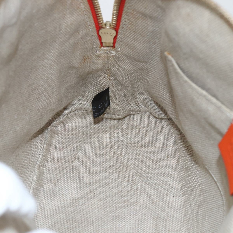 【日本直送】GUCCI Micro Guccissima 手提包 皮革 兩用 橙色/金色 449654 正品 165460-20