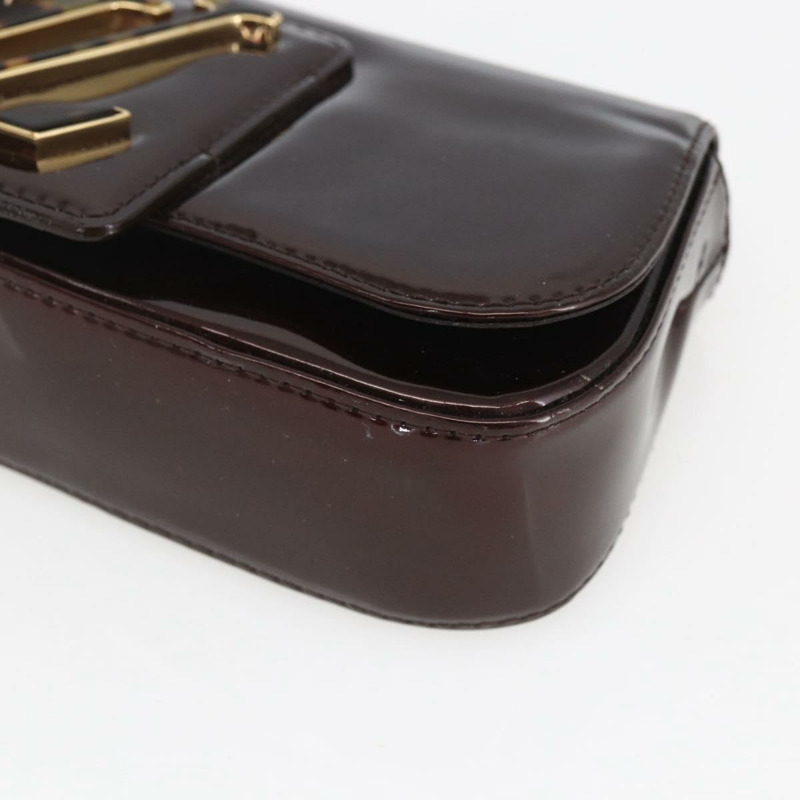 【日本直送】路易威登 Vernis Pochette Sobie 手拿包 Amarante M93728 LV 正品 166446A-6