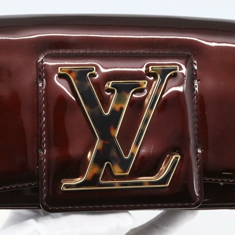【日本直送】路易威登 Vernis Pochette Sobie 手拿包 Amarante M93728 LV 正品 166446A-7