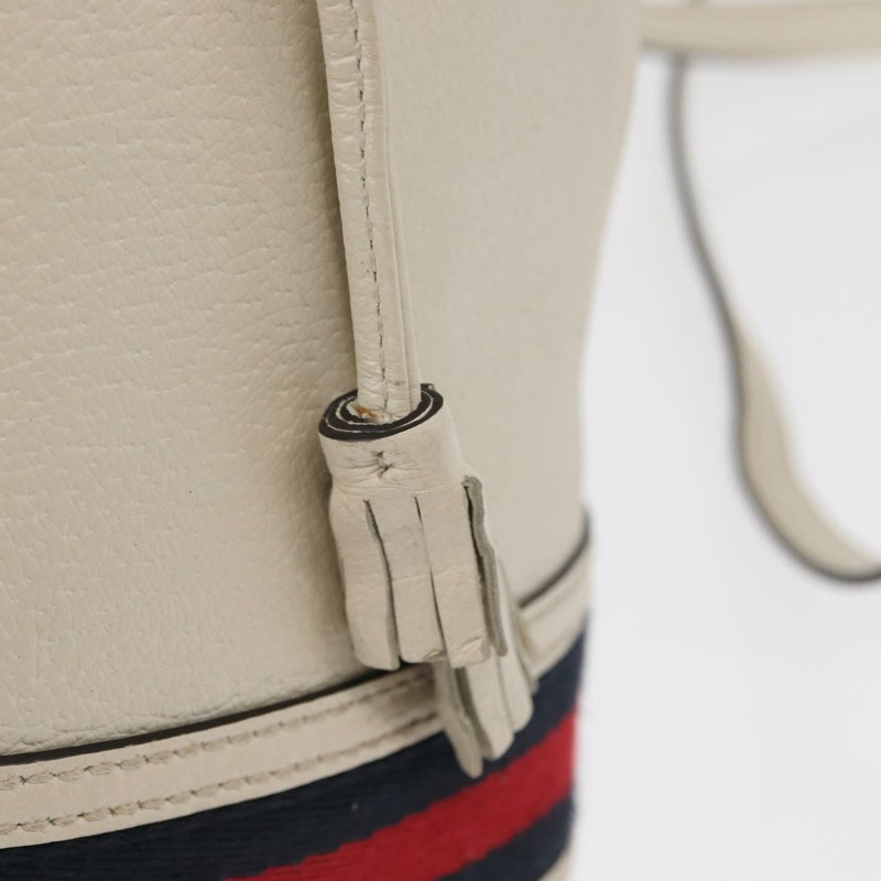 【日本直送】GUCCI Sherry Line GG Marmont 手提包 皮革 兩用 白色 金色 610846 正品 166430-9