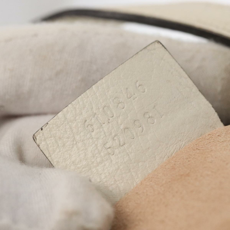 【日本直送】GUCCI Sherry Line GG Marmont 手提包 皮革 兩用 白色 金色 610846 正品 166430-11