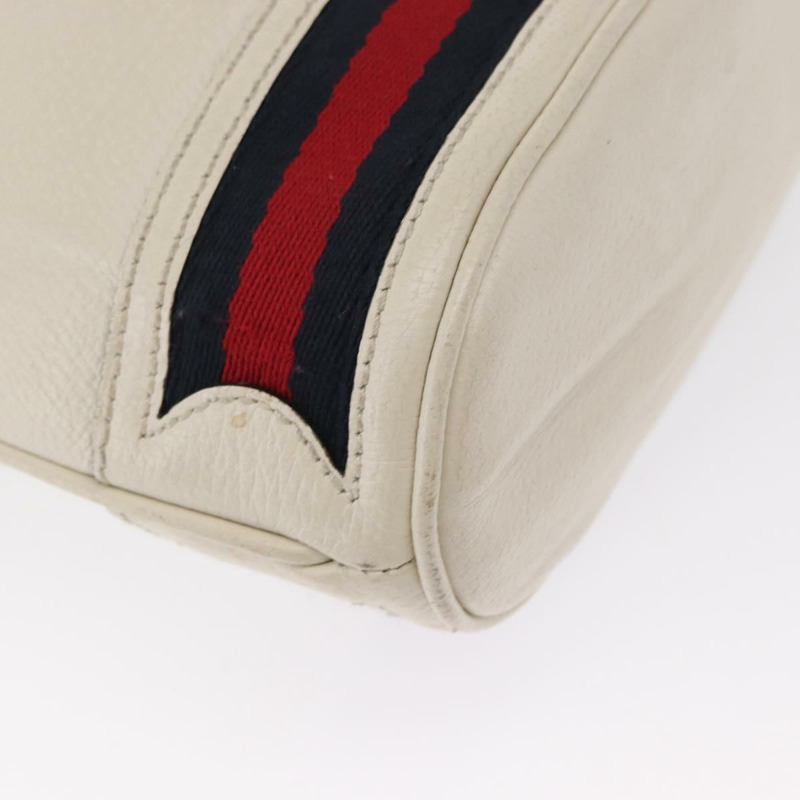 【日本直送】GUCCI Sherry Line GG Marmont 手提包 皮革 兩用 白色 金色 610846 正品 166430-16