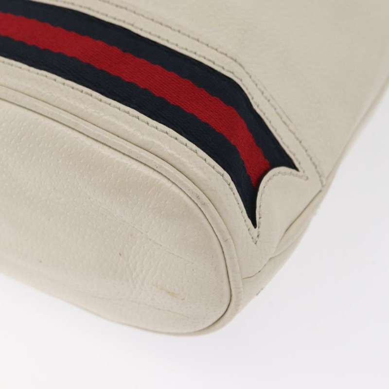 【日本直送】GUCCI Sherry Line GG Marmont 手提包 皮革 兩用 白色 金色 610846 正品 166430-17