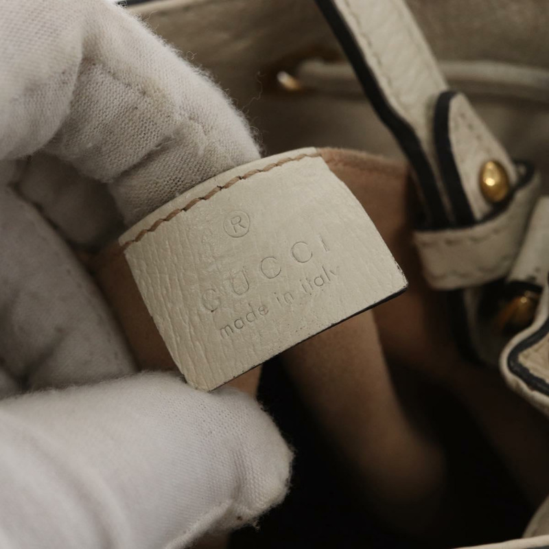 【日本直送】GUCCI Sherry Line GG Marmont 手提包 皮革 兩用 白色 金色 610846 正品 166430-20