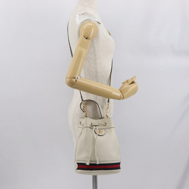 【日本直送】GUCCI Sherry Line GG Marmont 手提包 皮革 兩用 白色 金色 610846 正品 166430-25