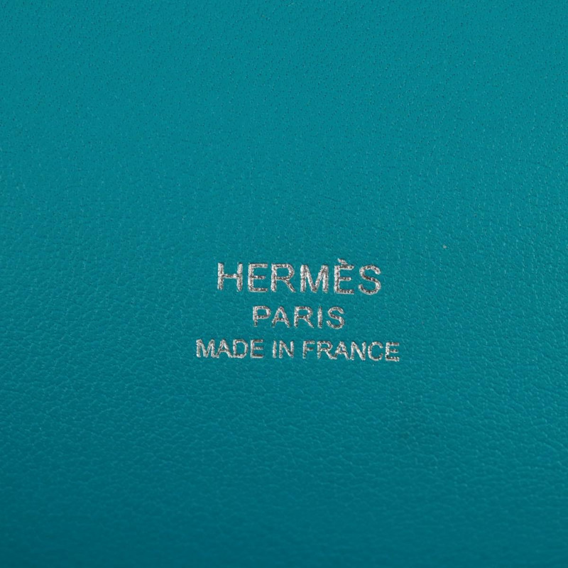 【日本直送】愛馬仕 Gypsy Shiel 28 肩背包 Swift 綠松石藍 銀色 正品 165659SM-25