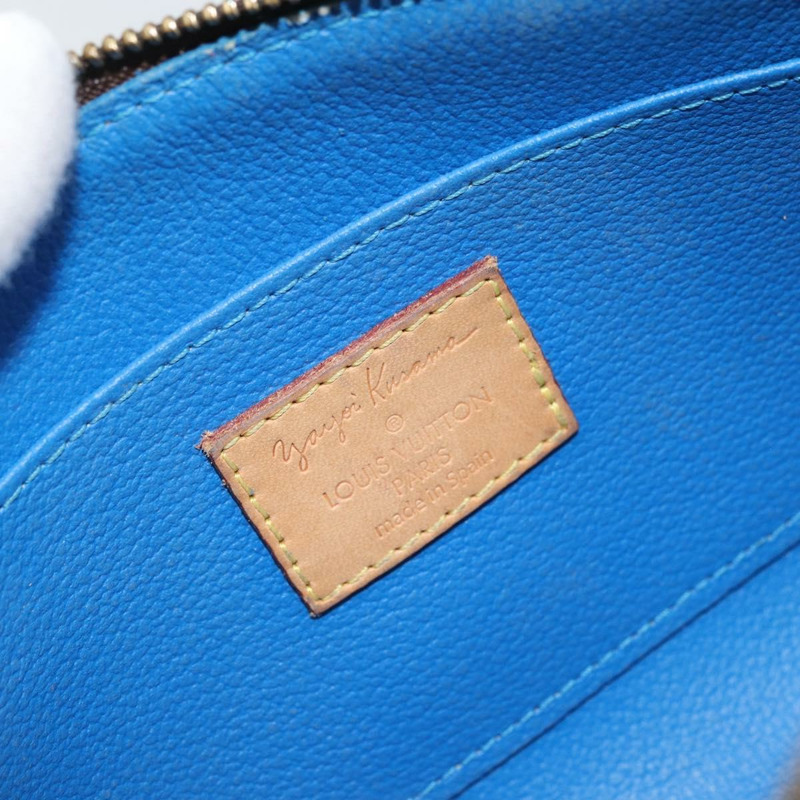 【日本直送】路易威登 Monogram Yayoi Kusama Pochette Cosmetic PM 藍色 M47345 Auth 166382-8