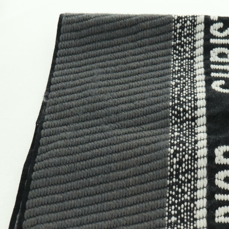 【日本直送】Christian Dior Oblique 大羊毛圍巾 黑色 Auth am10653V-8