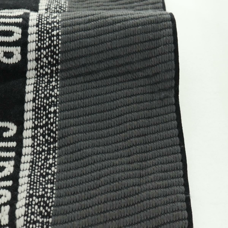 【日本直送】Christian Dior Oblique 大羊毛圍巾 黑色 Auth am10653V-16