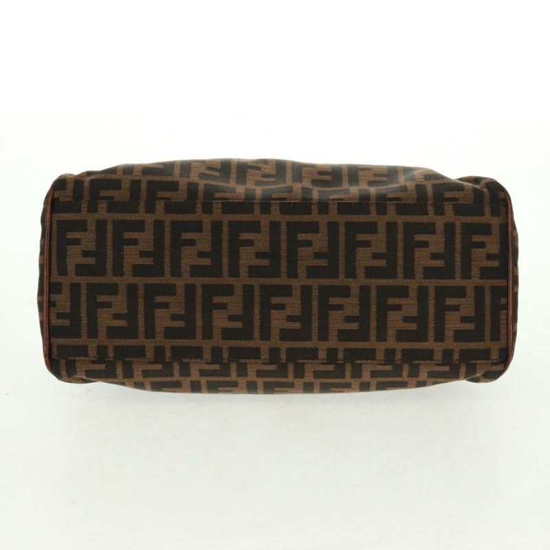 【日本直送】FENDI Zucca 帆布 Etnico 手提包黑棕色正品 am10630V-4