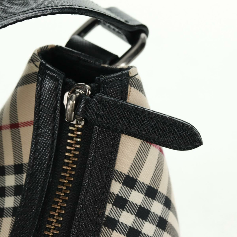 【日本直送】BURBERRY Nova 格紋單肩包帆布皮革米色黑色正品 am10644V-9