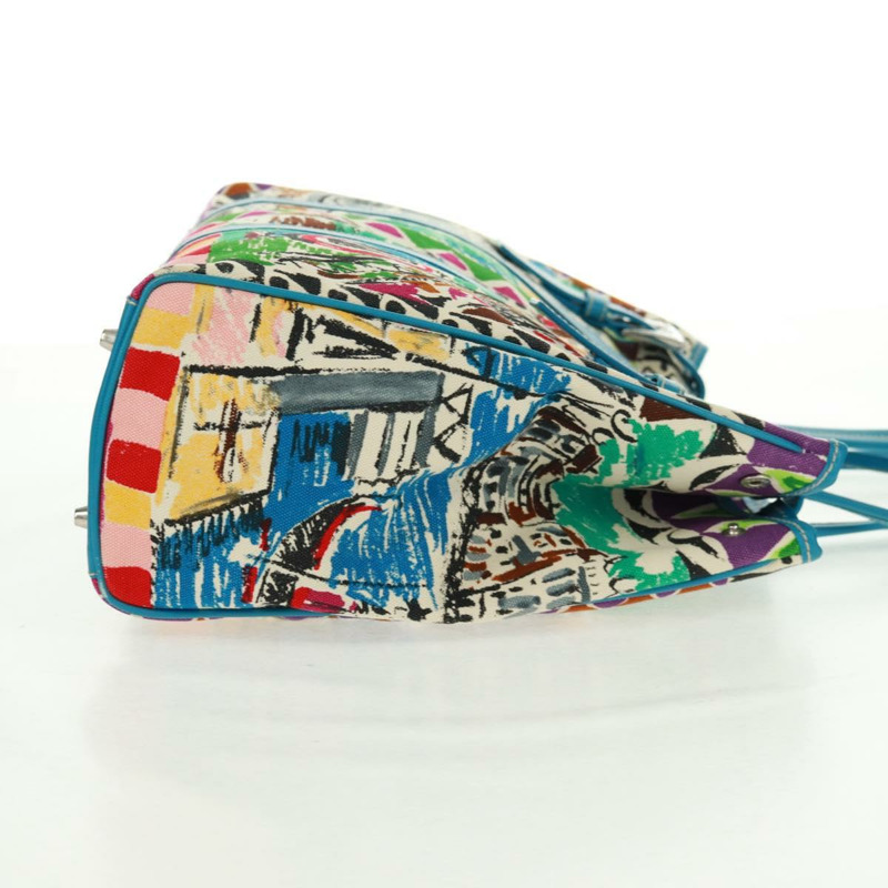 【日本直送】PRADA Venice 托特包帆布多色銀色正品 gh1720V-3