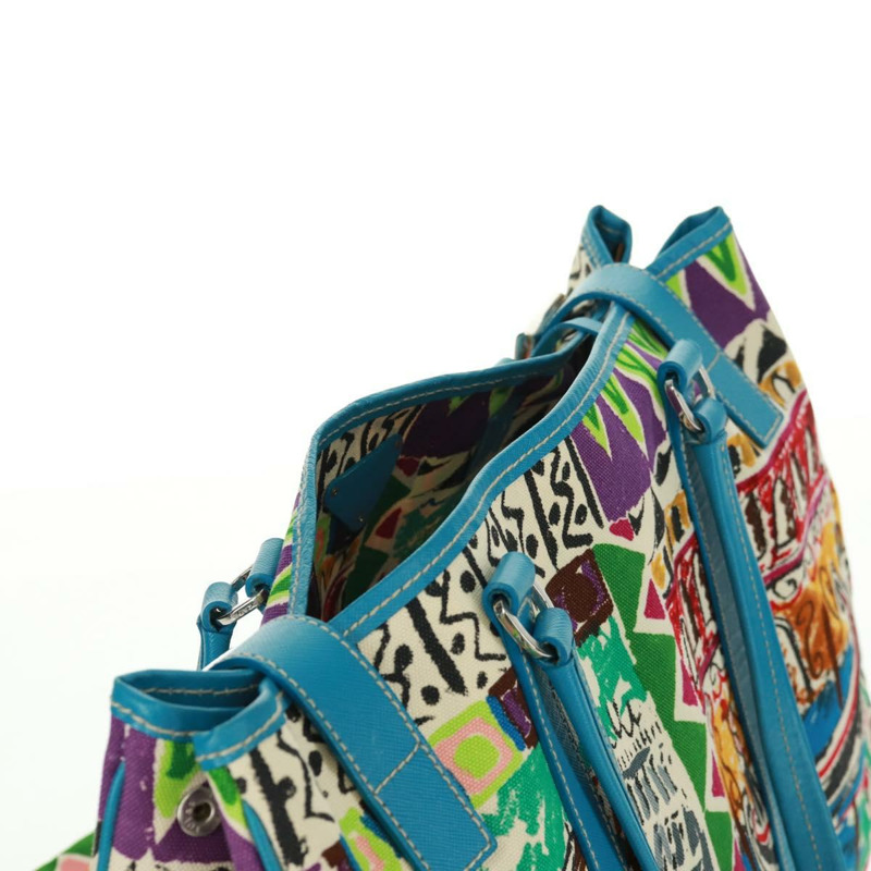 【日本直送】PRADA Venice 托特包帆布多色銀色正品 gh1720V-5