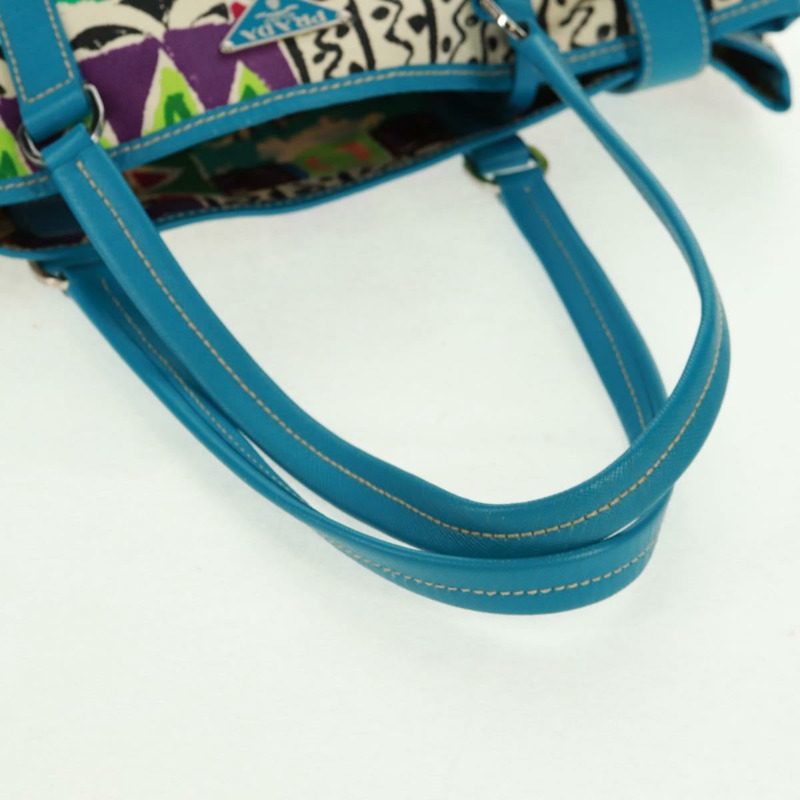 【日本直送】PRADA Venice 托特包帆布多色銀色正品 gh1720V-6