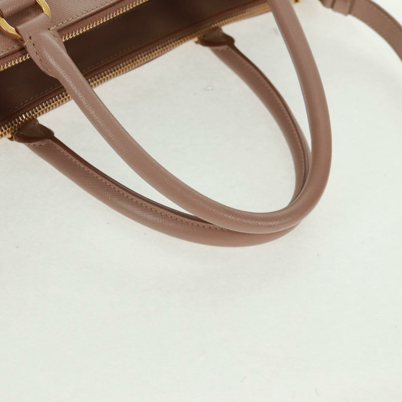 【日本直送】PRADA 手提包 Safiano 皮革 2way 粉金配色 Auth am10596V-6