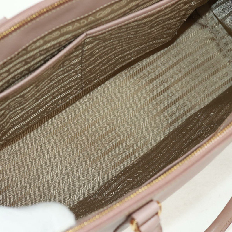【日本直送】PRADA 手提包 Safiano 皮革 2way 粉金配色 Auth am10596V-10