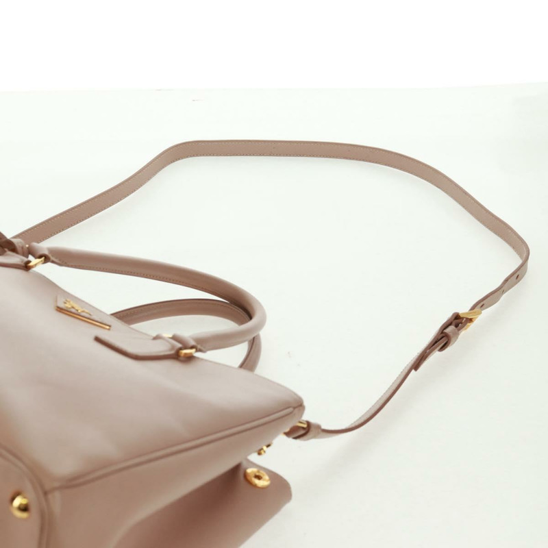 【日本直送】PRADA 手提包 Safiano 皮革 2way 粉金配色 Auth am10596V-14