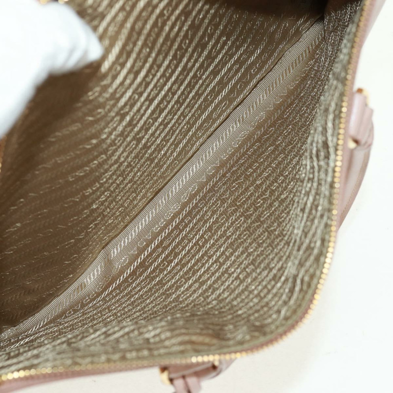 【日本直送】PRADA 手提包 Safiano 皮革 2way 粉金配色 Auth am10596V-20