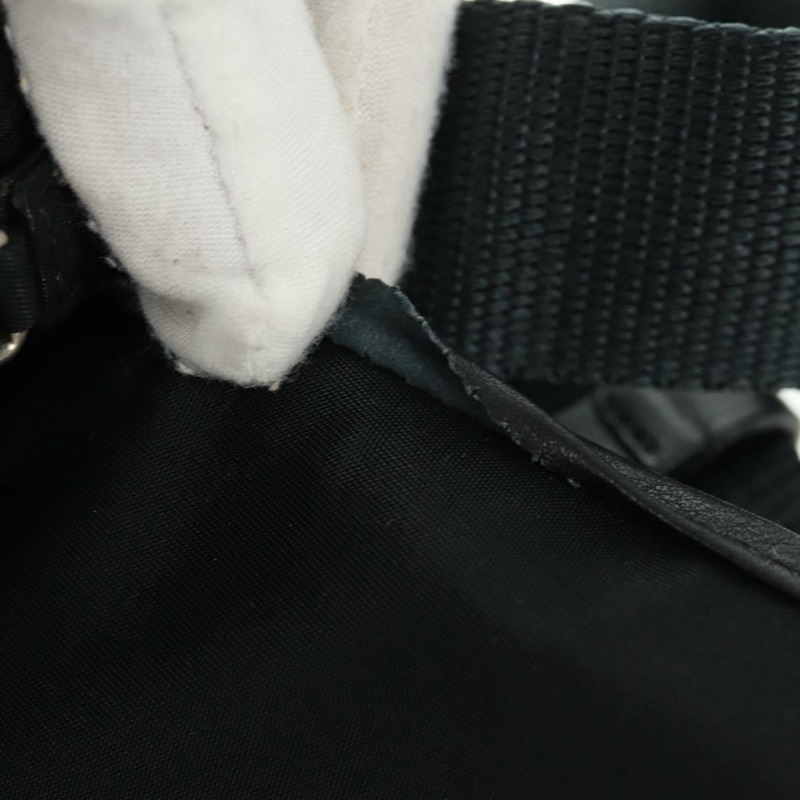 【日本直送】PRADA 單肩包 尼龍 黑色 銀色 正品 am10614V-8