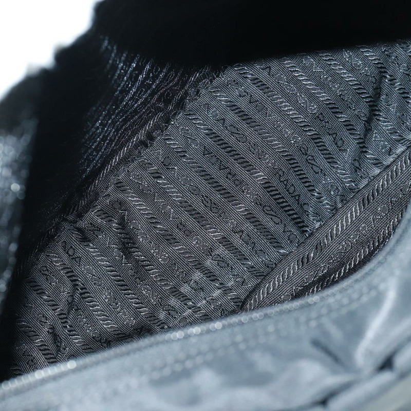 【日本直送】PRADA 單肩包 尼龍 黑色 銀色 正品 am10614V-10