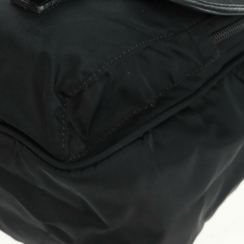 【日本直送】PRADA 單肩包 尼龍 黑色 銀色 正品 am10614V-15