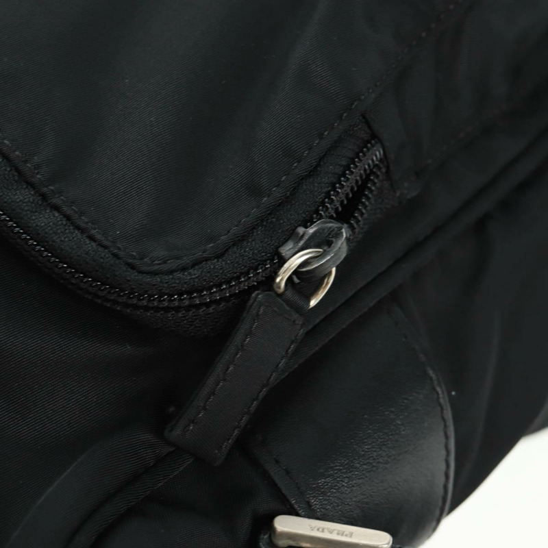 【日本直送】PRADA 單肩包 尼龍 黑色 銀色 正品 am10614V-21