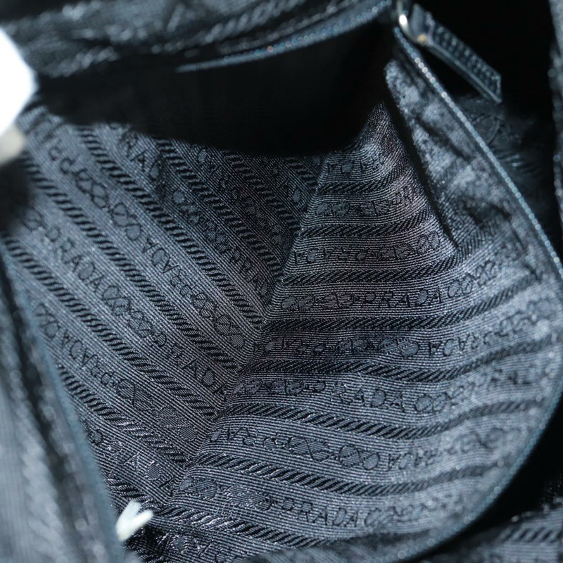 【日本直送】PRADA 單肩包 尼龍 黑色 銀色 正品 am10614V-27