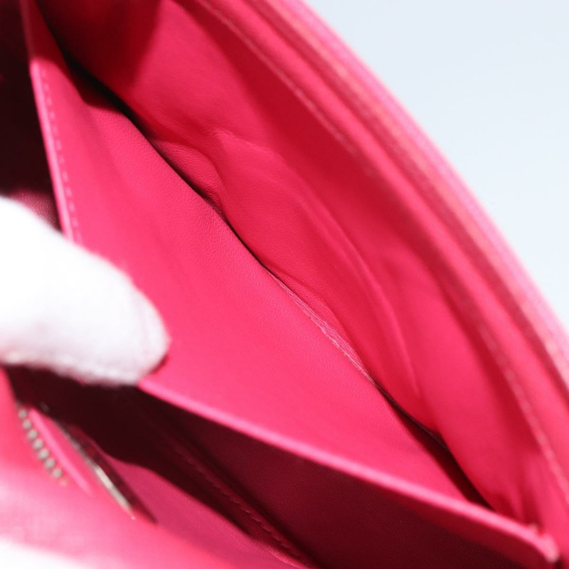 【日本直送】PRADA 鏈條單肩包 Safiano 皮革 粉紅色 銀色 正品 ka1645V-25