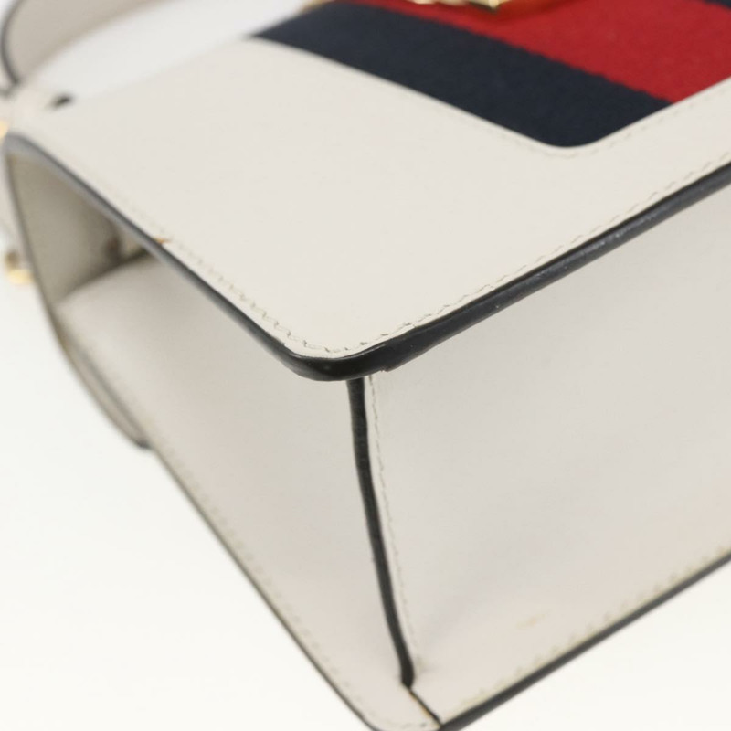 【日本直送】GUCCI Silvi Sherry Line 手袋 皮革 兩用 白色 金色 470270 正品 ka1643M-17