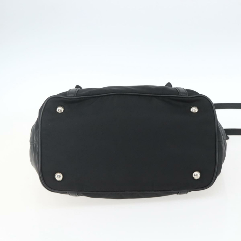 【日本直送】PRADA 尼龍手提包 2way 黑色銀色 Auth ka1605V-4