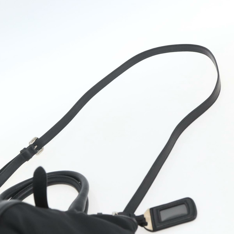 【日本直送】PRADA 尼龍手提包 2way 黑色銀色 Auth ka1605V-14