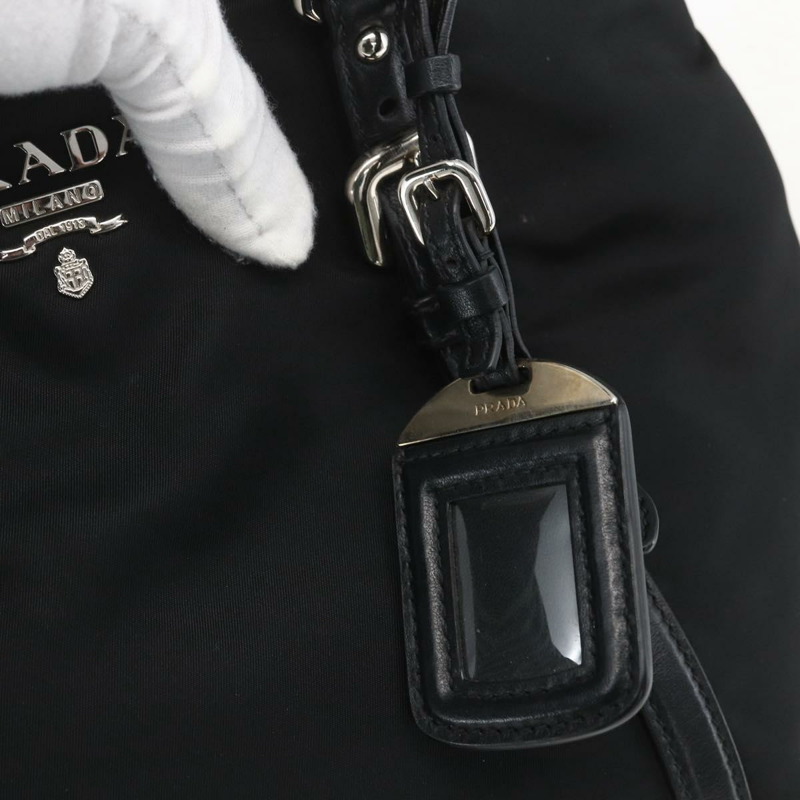 【日本直送】PRADA 尼龍手提包 2way 黑色銀色 Auth ka1605V-19
