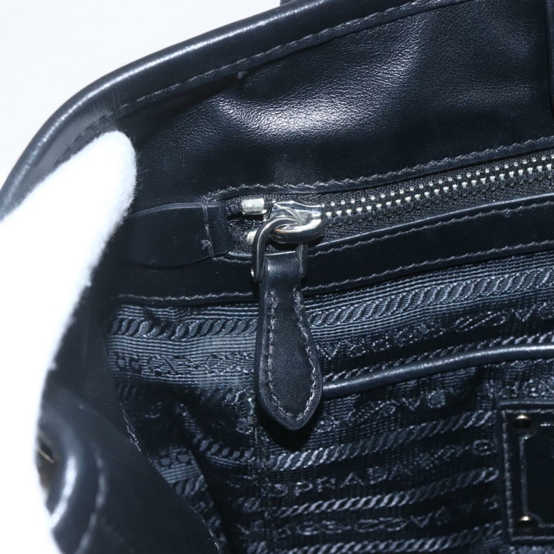 【日本直送】PRADA 尼龍手提包 2way 黑色銀色 Auth ka1605V-21