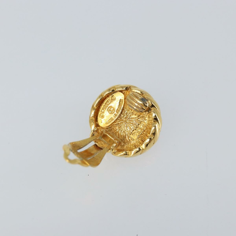 【日本直送】香奈兒 (CHANEL) 耳環 金屬 金色 CC Auth ka1734V-5