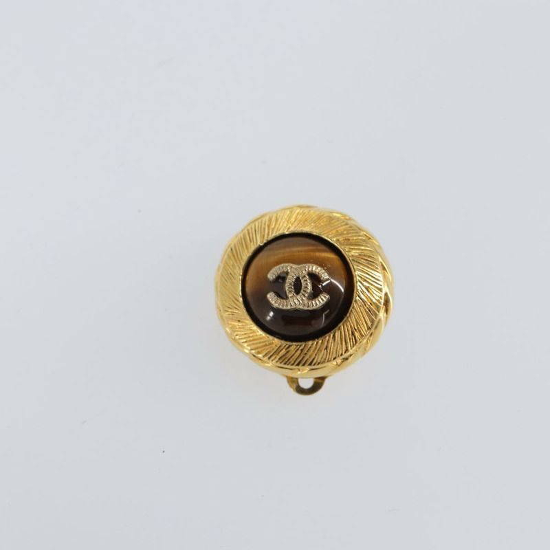 【日本直送】香奈兒 (CHANEL) 耳環 金屬 金色 CC Auth ka1734V-7
