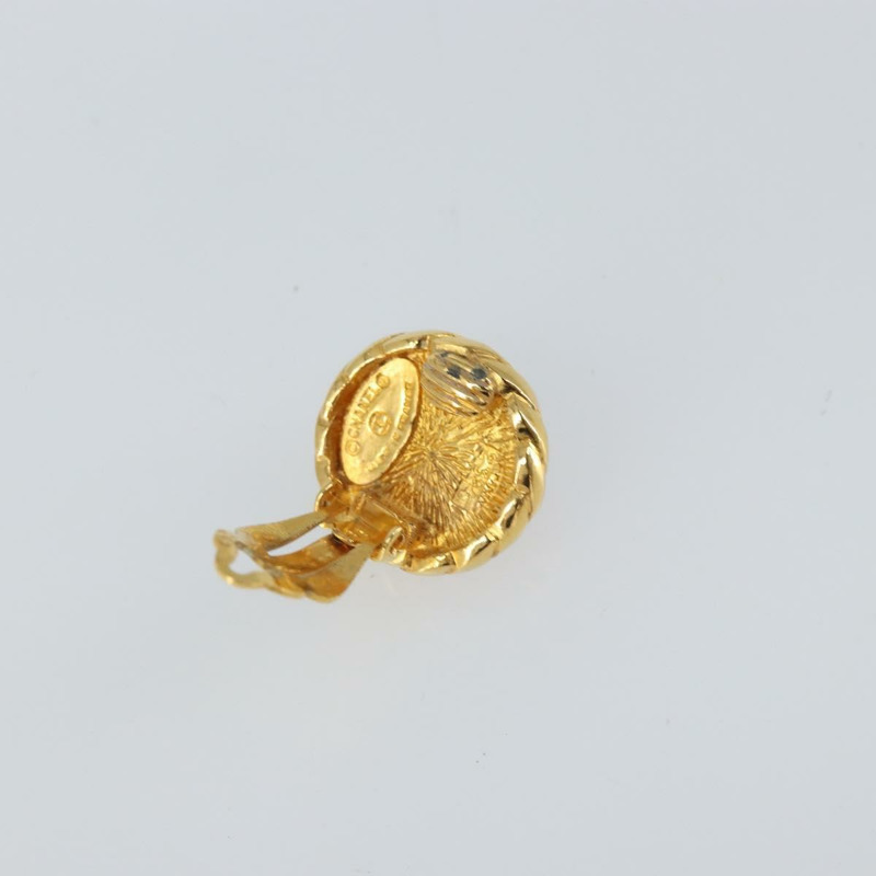 【日本直送】香奈兒 (CHANEL) 耳環 金屬 金色 CC Auth ka1734V-11
