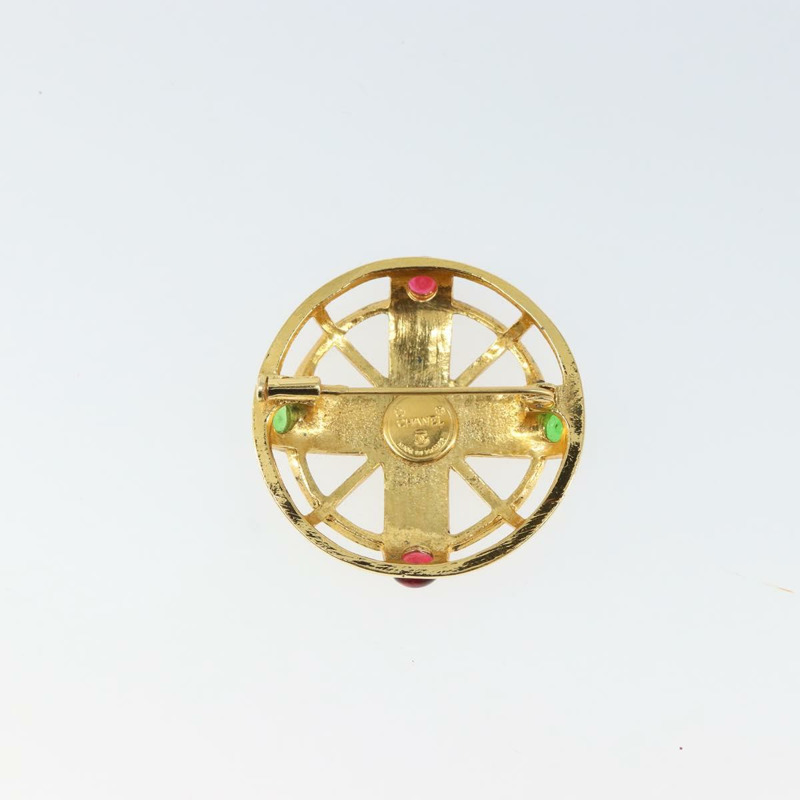 【日本直送】香奈兒金CC金屬胸針 Auth ka1735-2