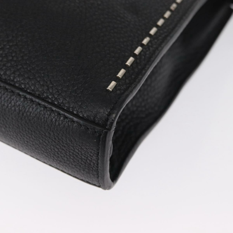 【日本直送】FENDI Selleria Peek A Boo Fit 手提包 皮革 2way 黑色 銀色 Auth ka1663-16