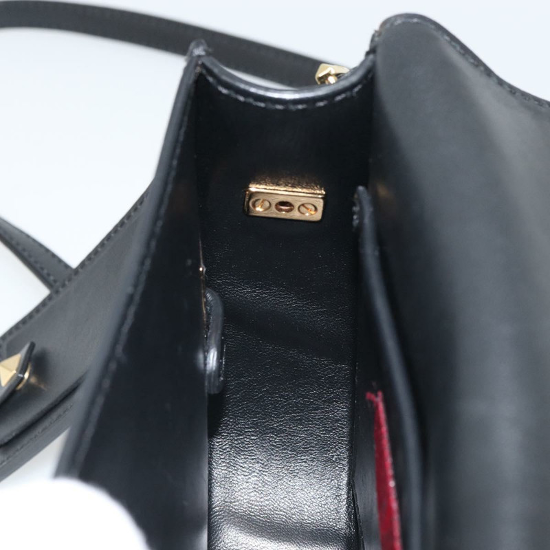 【日本直送】VALENTINO 黑色金色皮革單肩包 正品 ka1669V-20
