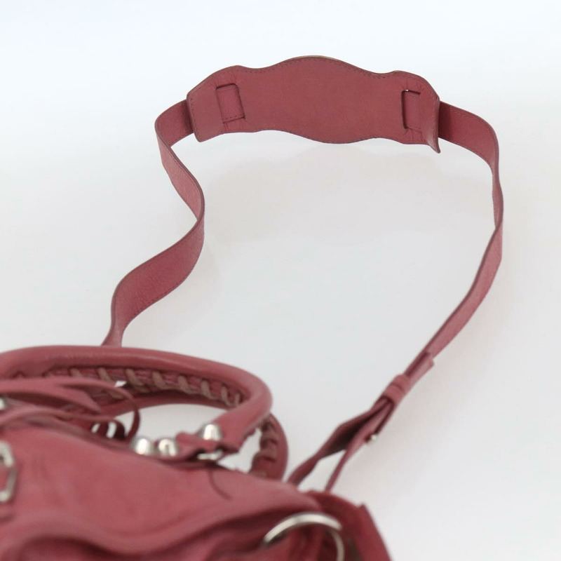 【日本直送】BALENCIAGA 經典迷你都會手袋 皮革 兩用 粉紅色 300295 正品 ka1630M-13