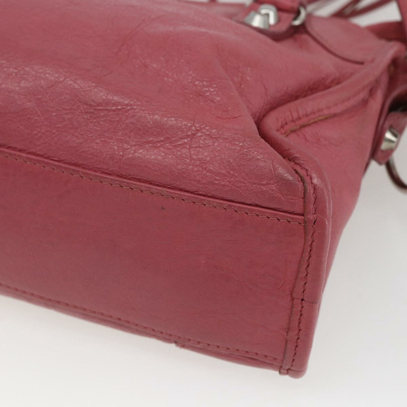 【日本直送】BALENCIAGA 經典迷你都會手袋 皮革 兩用 粉紅色 300295 正品 ka1630M-16