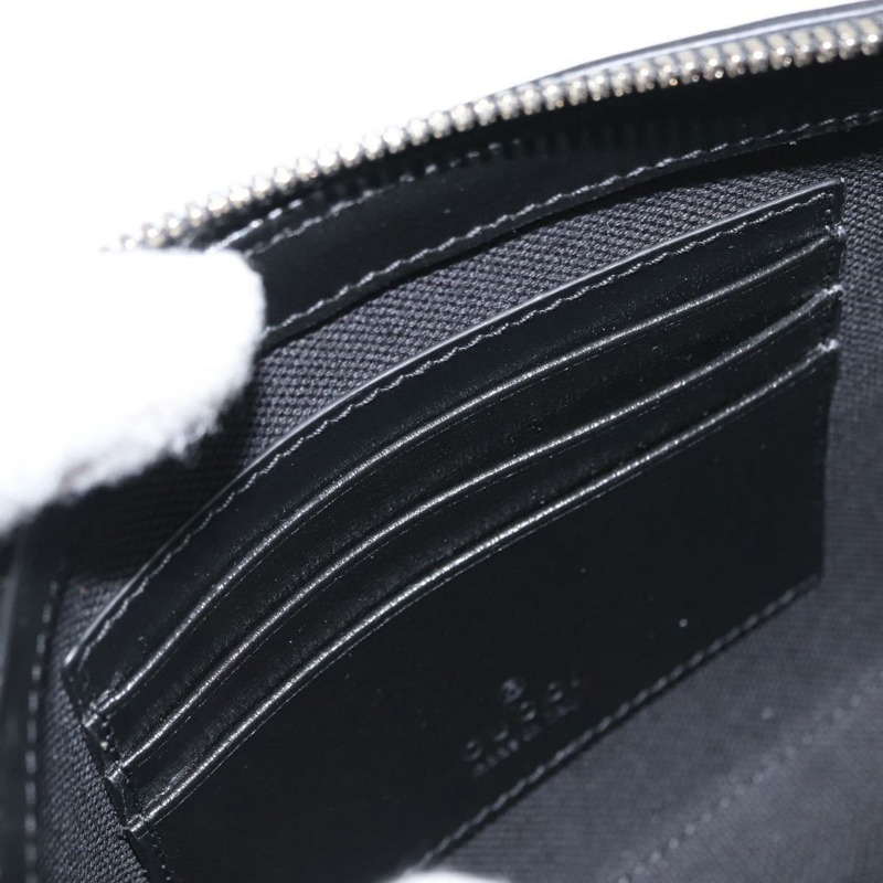 【日本直送】GUCCI GG Supreme 單肩包 PVC 黑銀 723306 正品 ka1628M-23