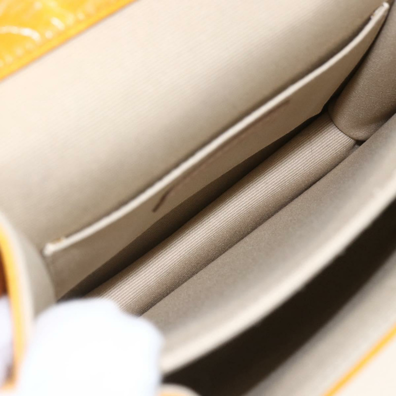 【日本直送】香奈兒 Matelasse 2.55 手提包 皮革 2way 黃色 CC Auth ka1610SAV-9