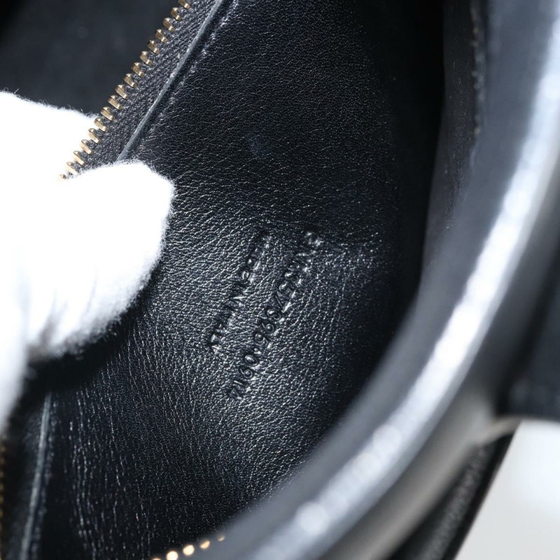 【日本直送】SAINT LAURENT Cabas 手提包 皮革 2way 黑色 金色 Auth ka1623M-10