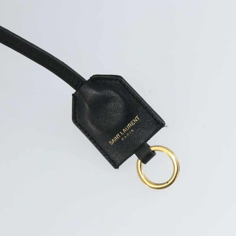 【日本直送】SAINT LAURENT Cabas 手提包 皮革 2way 黑色 金色 Auth ka1623M-20