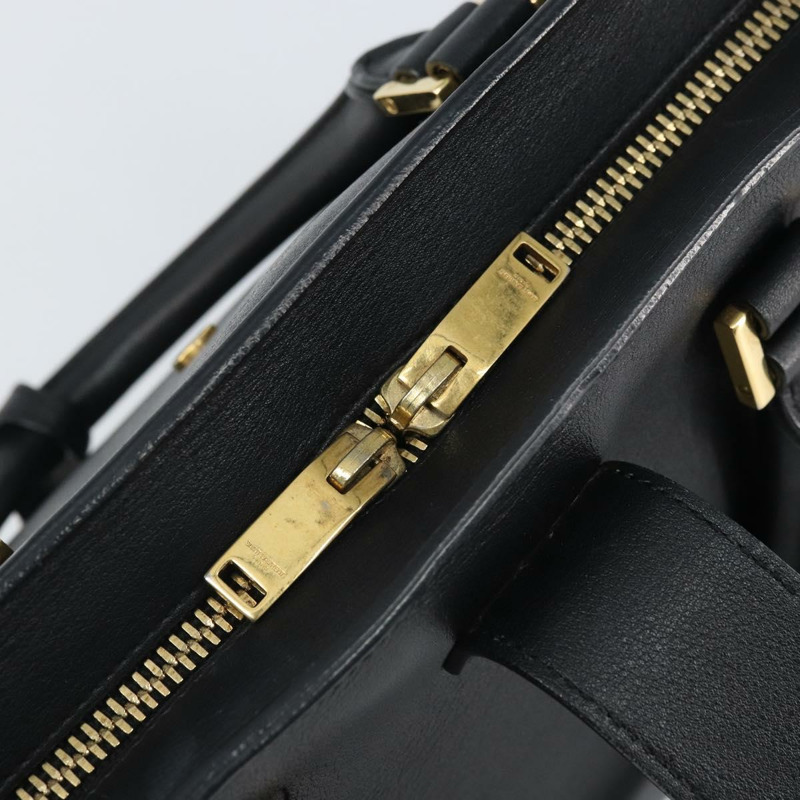 【日本直送】SAINT LAURENT Cabas 手提包 皮革 2way 黑色 金色 Auth ka1623M-26